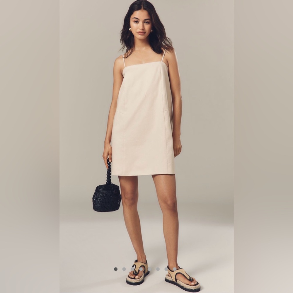 Anthropologie Linen Blend Dress